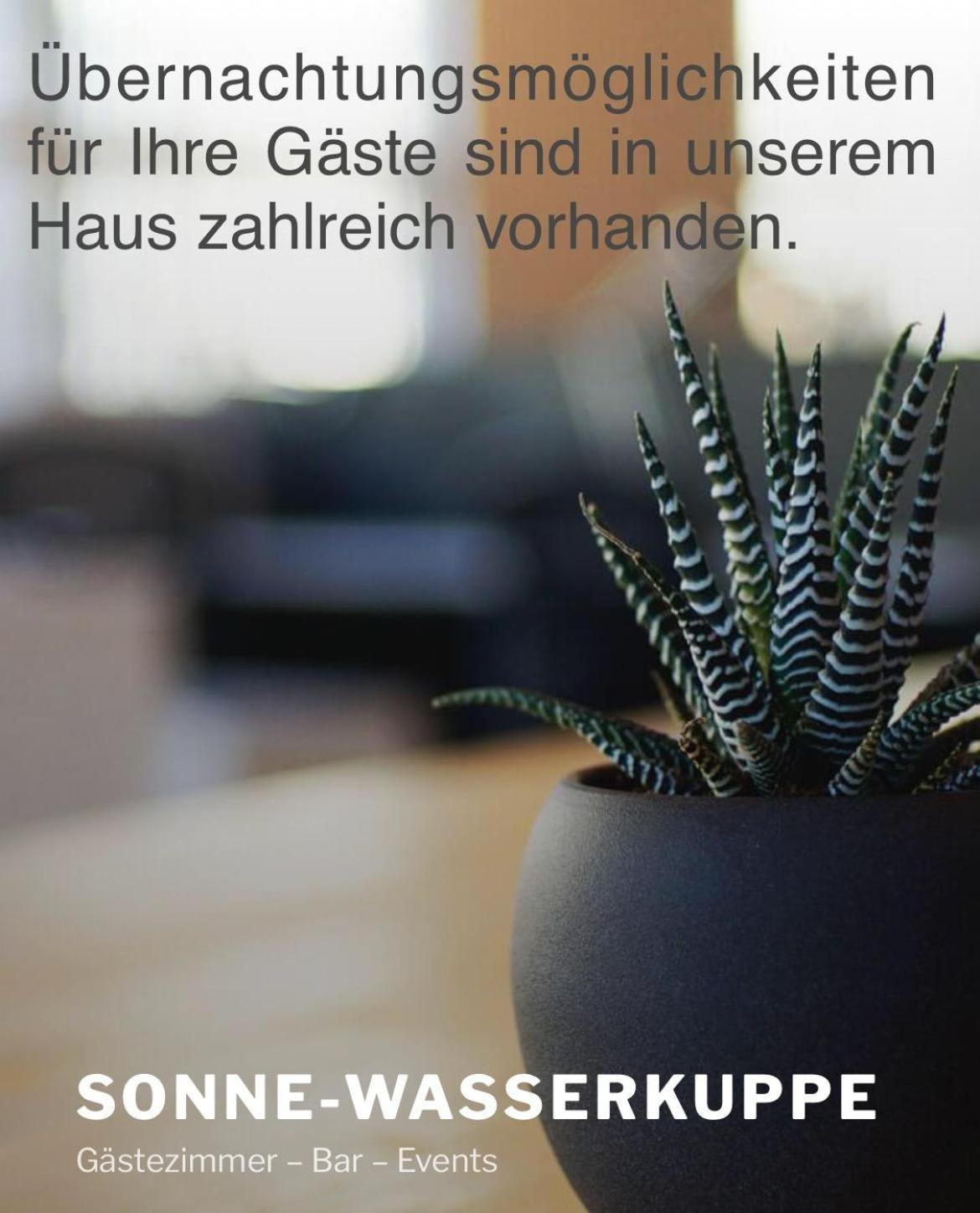 Zur Sonne "Gasthaus-Bar-Events" Poppenhausen Esterno foto